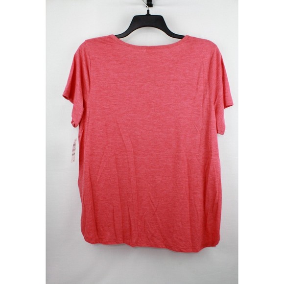 Style&co Women's Core Fashion Graphics Top Shirt Blouse Size 1X Red Tapestry - Picture 3 of 4